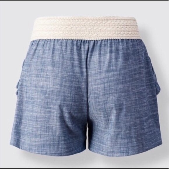 22nd Clothing Chambray Linen Shorts•NWOT! - Picture 7 of 12